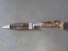 Trachtenmesser um 1900-1930, Solingen, Jagdnicker, Hirschhorn