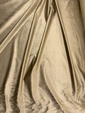 Imperio Slinky Samt beige gold 140 cm/54" Polsterstoff 