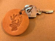 Leder Anhänger Hirsch Jagd Rehwild Rehbock Pirsch Loden Jagdhund Rotwild Wild