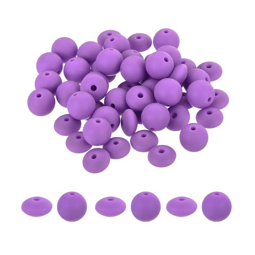 50pcs silicone beads bulk - beads, 12mm