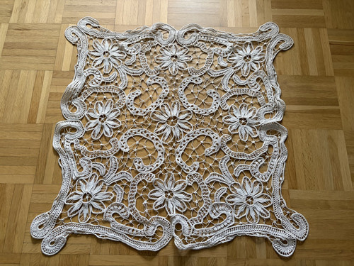 Vintage handarbeit deckchen - vintage,