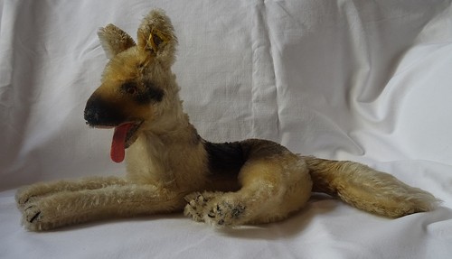 Steiff schäferhund liegend - steiff,