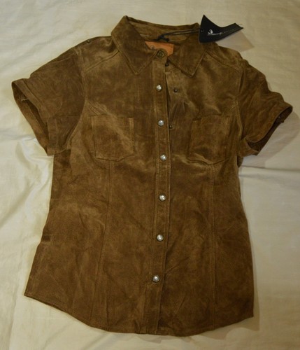 Goosecraft echt leder bluse - goosecraft,