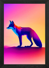 Bunter fuchs gerahmtes - bunter,