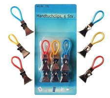 12x Handtuch Clips Handtücher Aufhänger Geschirrtuch Handtuchhaken Aufhängeclips