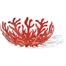 Alessi Obstschale Mediterraneo, rot 21 cm TOPzustand!