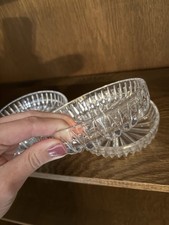 4 schöne Kristallschälchen