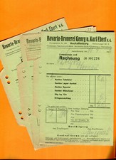 3 Rechnungen aus den 50er