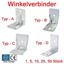 Winkelverbinder Flachstahlanker Lochwinkel aus Stahl mit ETA CE Zulassung 