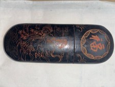 Alte  Asiatische  Holzschatulle Brillenetui Wohl  Japan