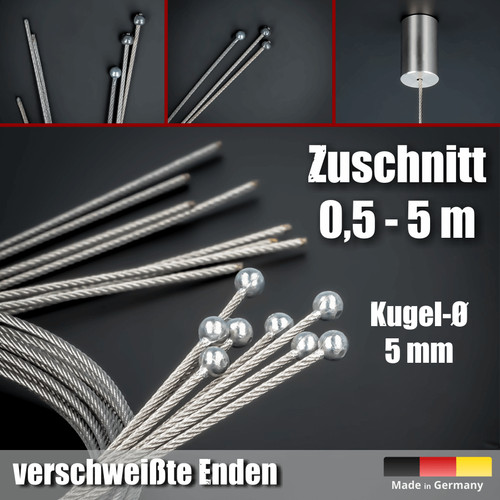 Edelstahlseil ø1 5mm länge - edelstahlseil, Ø1,5mm