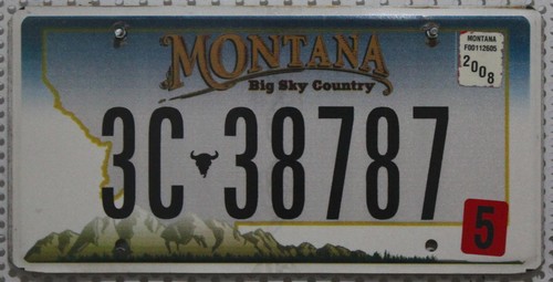Montana nummernschild usa - nummernschild,