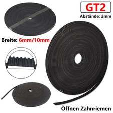 2GT Schwarz Öffnen Zahnriemen