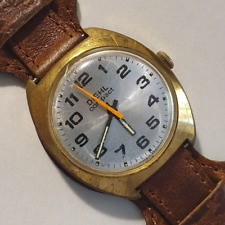 Vintage Herrenuhr "DIEHL" COMPACT mechanisch "MILITÄR" BUND Strap German 69