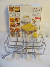 Casa Linga Serviettenhalter Metall  in silber   Größe 18 x 18 cm  im OVP