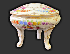 Antike Prunk-Deckeldose rund