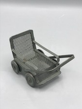 Antiker Metall Puppenwagen Spielzeug Puppenstube Zubehör Alt Antik Kinderwagen