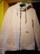 Schmuddelwedda Sweatjacke Damen Rosa meliert Kapuze Reißverschluss Gr L