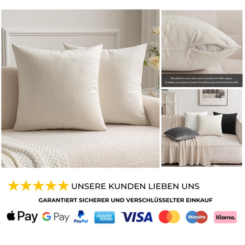 Kissenbezüge 2er set 50x50 - 50x50, cm