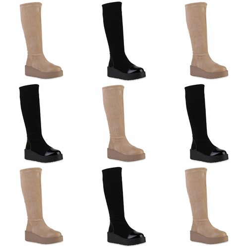 Van hill damen keilstiefel - van,