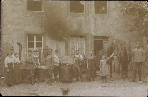 Foto deutsche soldaten an - foto, ak