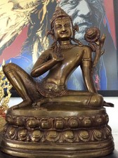 Buddhastatue  - Tara - Kupfer/Messing um 1950/60