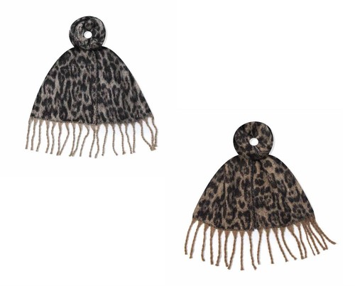 Damen leopard winterschal - xl,