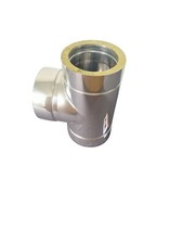 Feuerungsanschluß 150mm Abgang 90° - doppelwandig - STN DW-NEO 150mm (UVP 369,-)