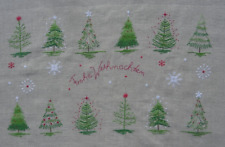 Stickbild-Kreuzstich-point de croix- C.Dahlbeck-Leinen-Weihnachtsbaum-Mustertuch