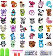 36 Stücke Kinder 5D Diamond Painting Bilder Set, DIY Tiere Diamond Malerei