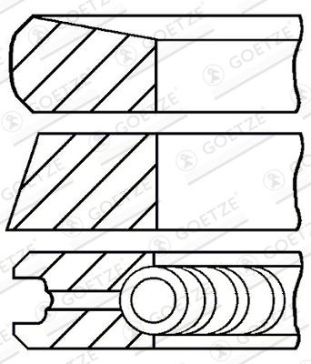 Kolbenringsatz goetze engine - kolbenringsatz,