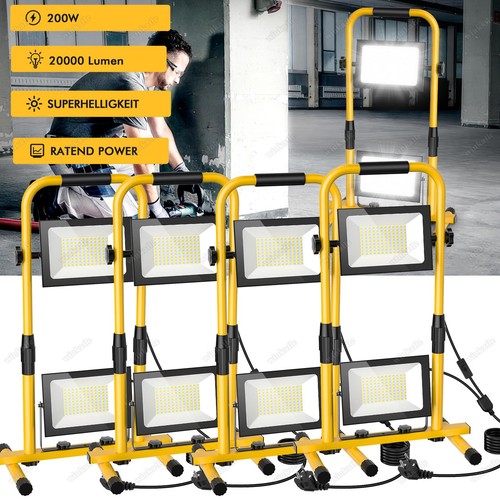 200w led fluter baustrahler - 4x,