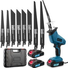 21V für Makita 2 Akku Säbelsäge Elektrische Reciprosäge Tigersäge 8 Sägeblätter