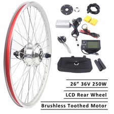 26'' E-Bike Umbausatz Elektrofahrrad Motor Conversion Kit Hinterrad 36V 250W