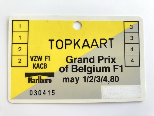 Seltene dauerkarte - f1,