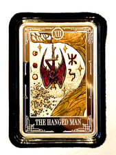 1 Unze Silber PP Tarotkarten der Gehängte (Nr.13) 2022 Farbe, Auflage 2000 Stück