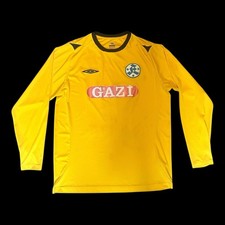 Stuttgarter Kickers Trikot, Umbro, GAZI, Rückennummer #4, Gelb, Langarm, L (EU)