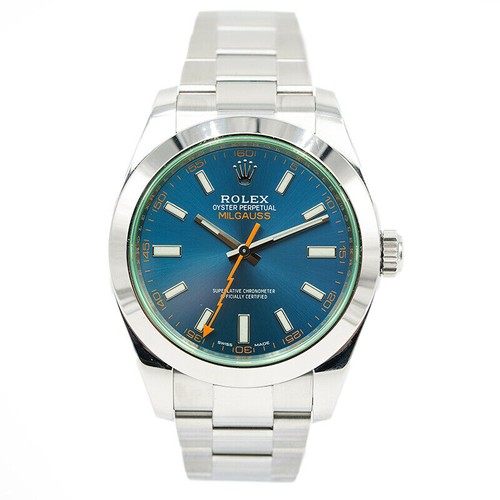 Rolex milgauss 116400gv blue - rolex, z-blue