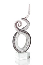 Designer skulptur aus glas - aus,
