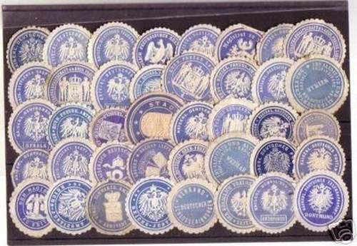 Seltene siegelmarken - 40,