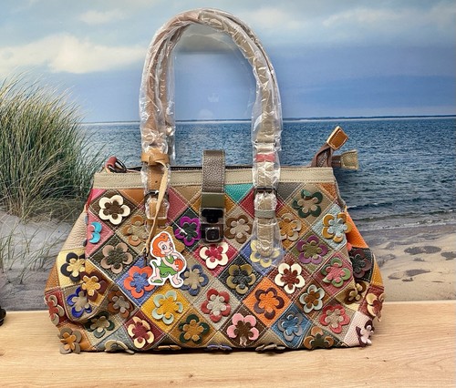 Tasche mit bunten - blumen, und
