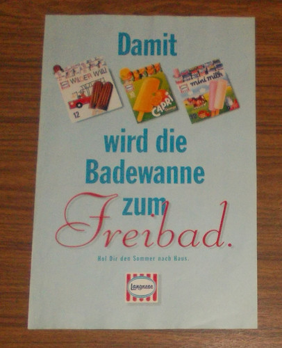 Seltene werbung langnese - werbung,