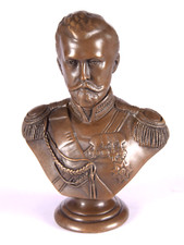 Bronzefigur Büste Zar