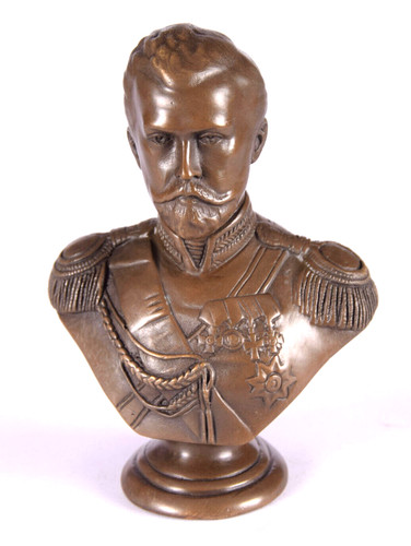 Bronzefigur büste zar - büste,