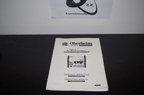 Oberheim ob3 manual - oberheim,