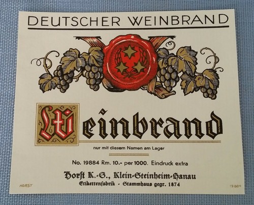 Altes schnapsetikett - altes,