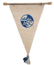 Fussball gestickter Wimpel:   ASV Spartania e. V. Eislingen