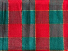 Tischdecke - Weihnachtliches Dekor Karo - ca. 80 x 80 cm - Baumwolle - Neuwertig