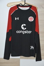 FC St. Pauli Fußball Langarm Training Sweatshirt Matchworn Under Armour Größe LG