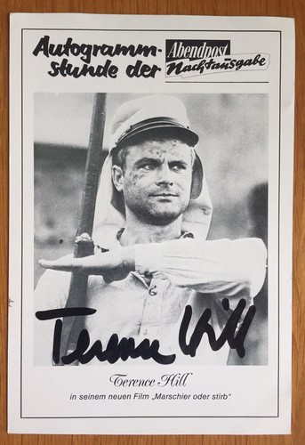 Terence hill signiert - hill,